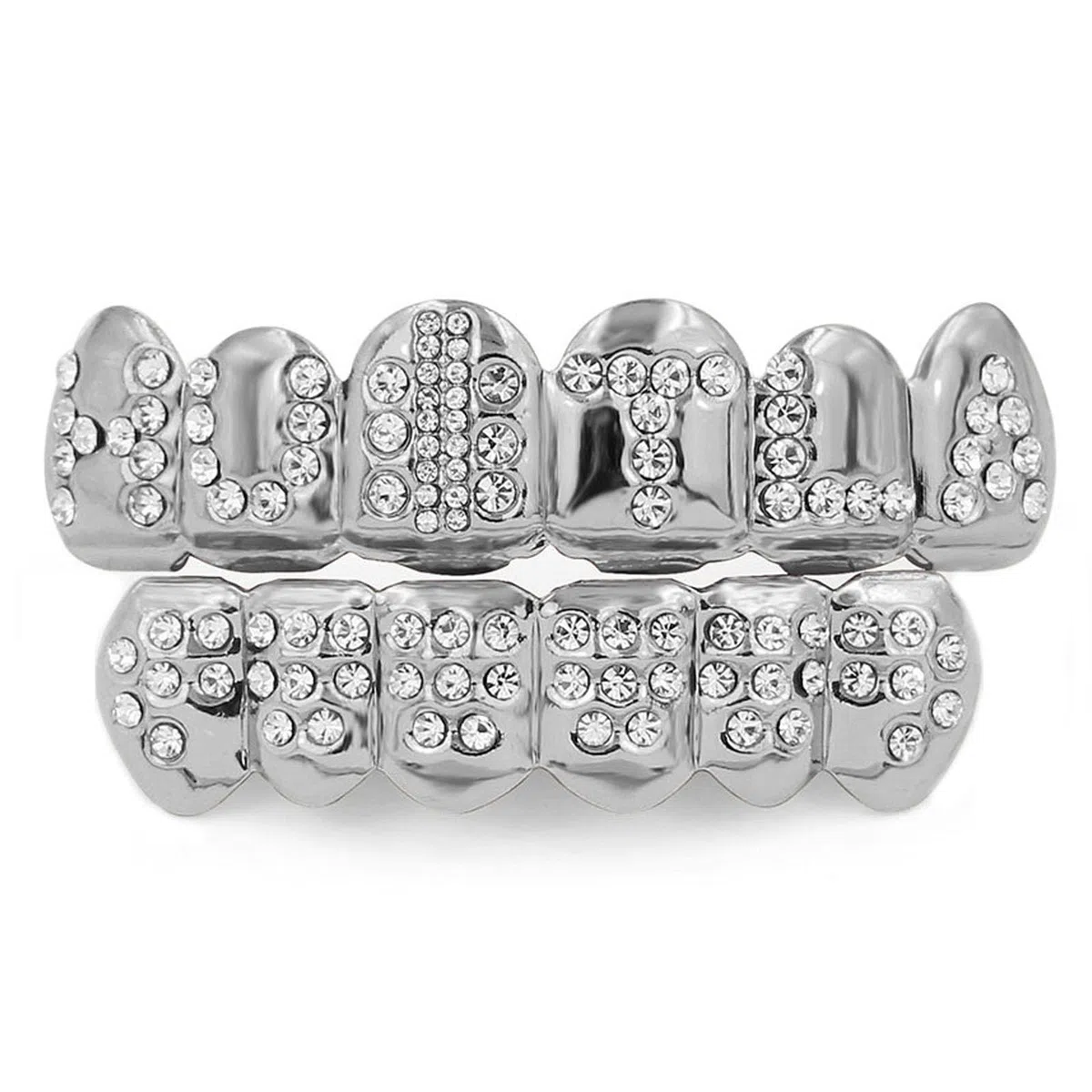 Dientes Postizos,18k Grillz De Hip Hop Chapado En Oro, Shine Parrillas De Oro Chapado Dientes De Hip Hop Conjunto, Regalo De Fiesta De Cosplay De Halloween