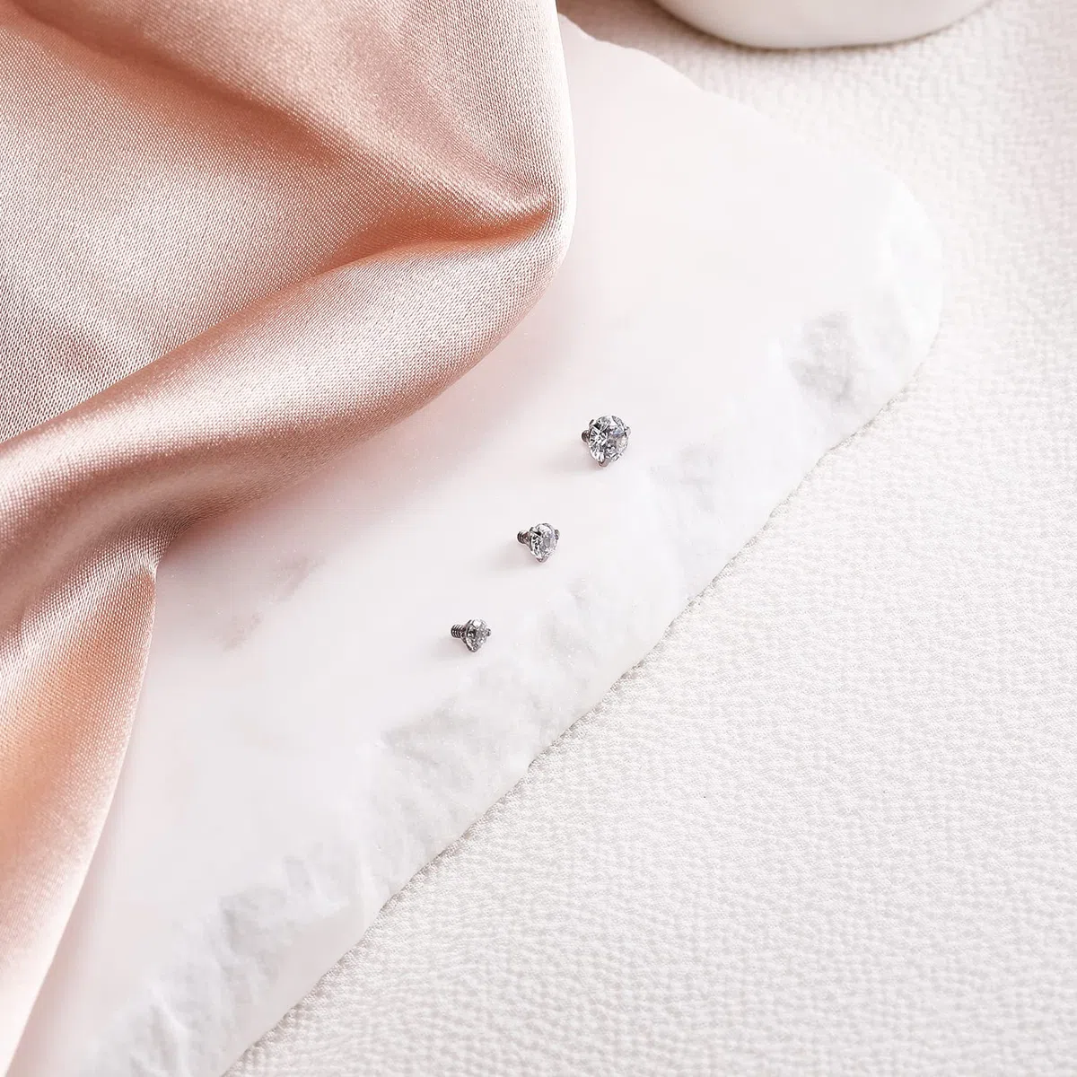 ZS 15 piercings dérmicos de acero inoxidable de 16 g, 2,5/3/4 mm, circonita cúbica, ancla dérmica, para hombres y mujeres