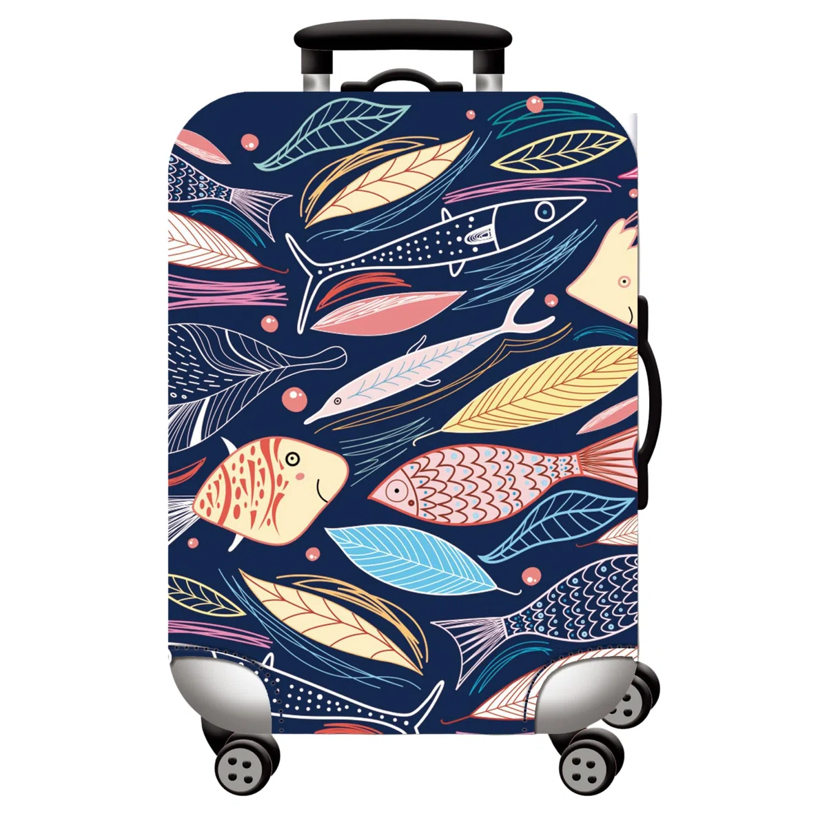 Funda para Maleta de Viaje – Luggage Cover Elástica, Lavable y Reutilizable – Poliéster + Spandex – 4 Tamaños (S, M, L, XL) – para Maleta de Cabina, Mediana o Grande – Cubre Equipaje (S)