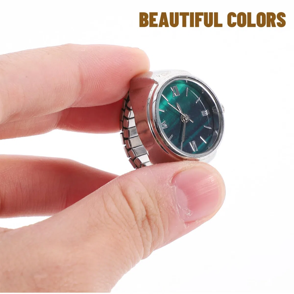 LIFKOME Reloj De Dedo Relojes De Oro Anillo De Los Hombres Pequeño De Oro es De Niña Anillos De Dedo para Hombres De Bolsillo De Anillo De Niñas