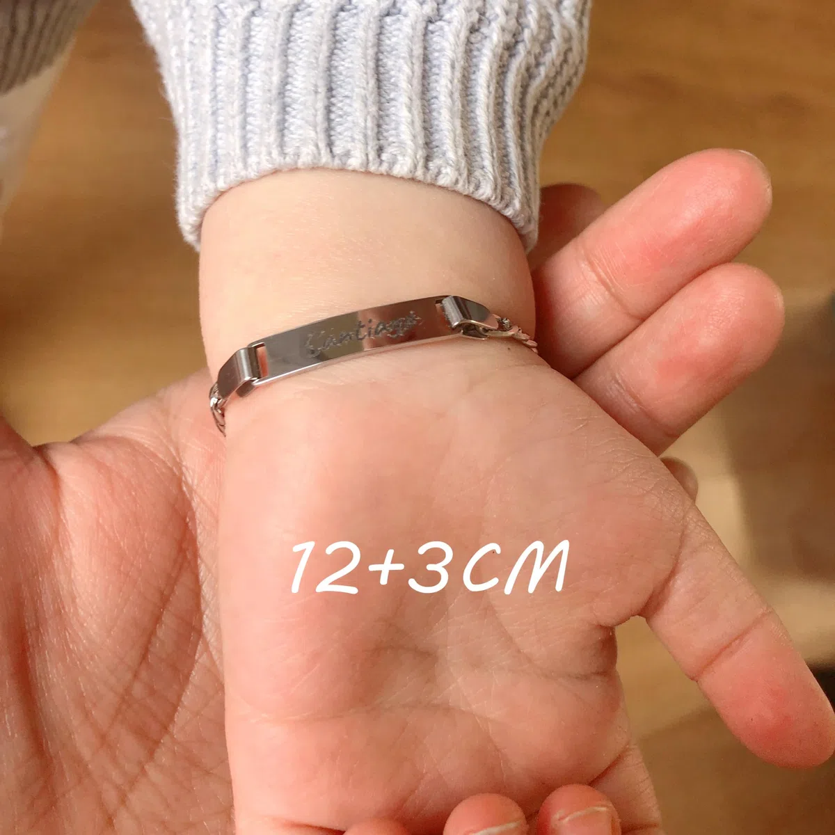 H'Helen Pulsera Personalizable de Acero o Dorado para mujer y hombre,niño y niña Regalo Día del Padre
