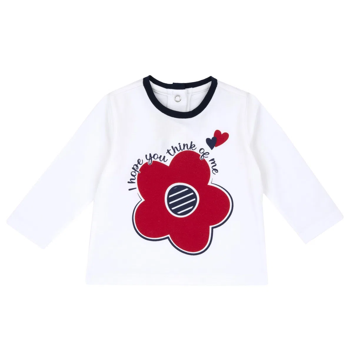Chicco, Camiseta Manga Larga Bebé Niña, Cómoda y a la Moda, En Suave Algodón, Lavable en Lavadora, Ropa Bebé 0-24 Meses, Diseñado en Italia