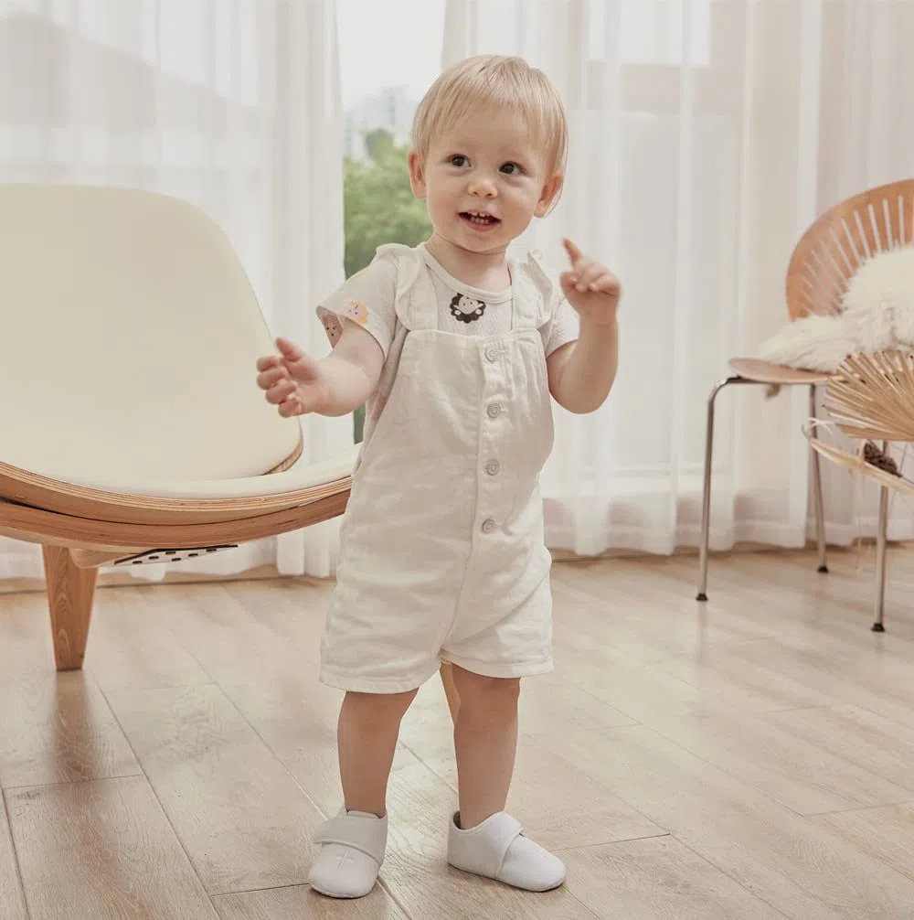LACOFIA Zapatos de Bautizo Calzado para Bebé Niños Niñas Patucos Bebé con Suela Suave Antideslizante Blanco