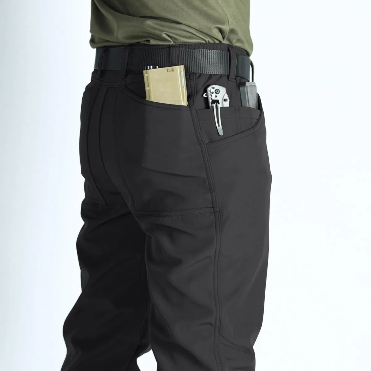 Pantalones de trabajo con forro polar térmico para hombre, pantalones de trabajo impermeables con forro polar para hombre, pantalones deportivos de pierna recta, pantalones de invierno con cintura