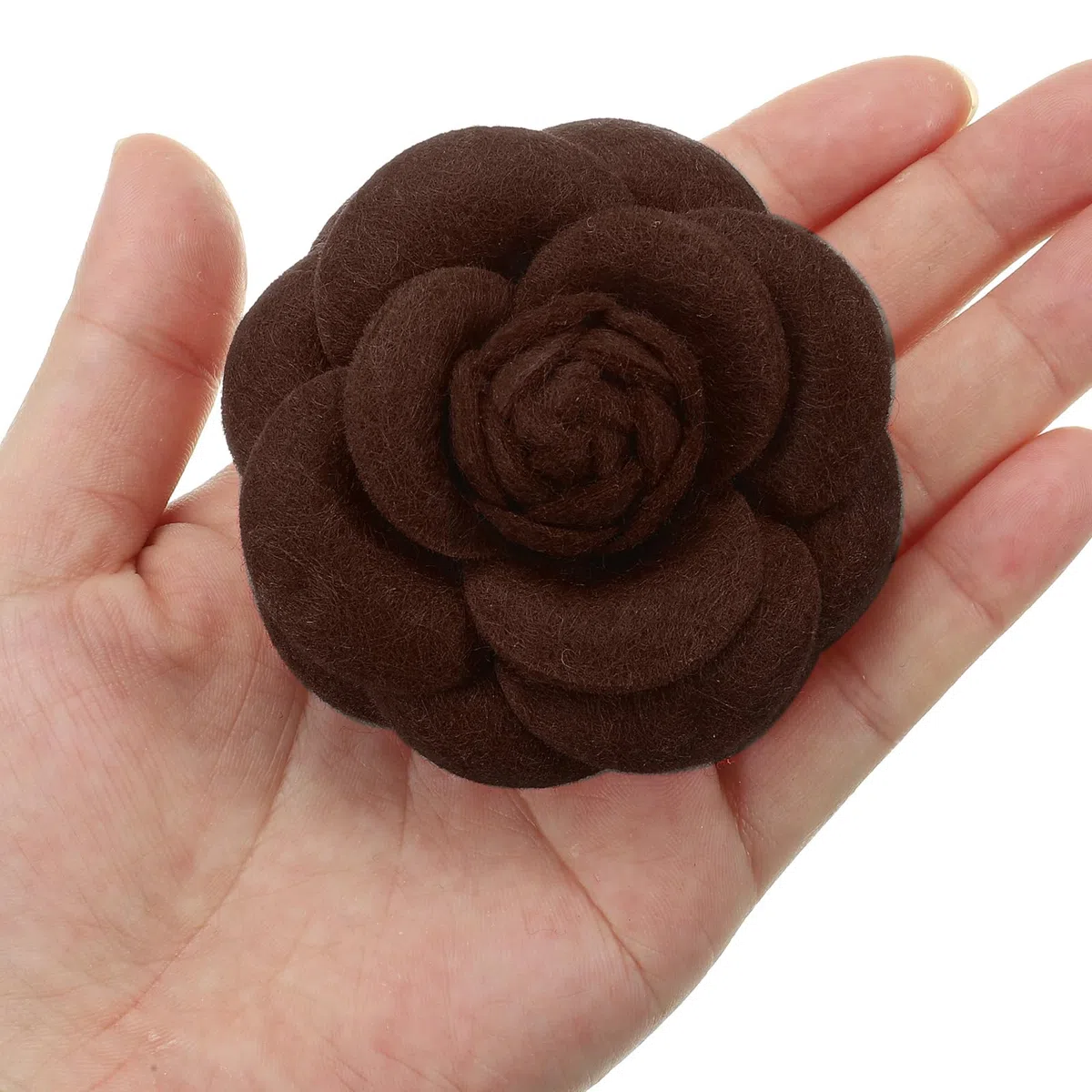 PATIKIL Broches de Flores de Camelia Elegantes Broches de Flores de Lana Sintética con Lazo Floral para Mujeres Sombrero Vestido Camisa Corbata
