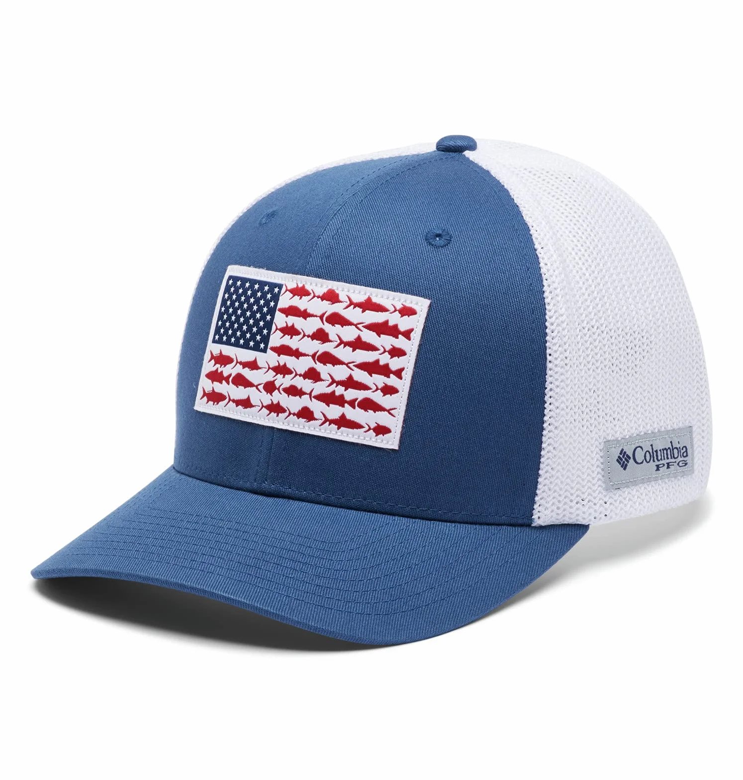 Columbia PFG Fish Flag Mesh Ball Cap, Gorra De Malla para Unisex