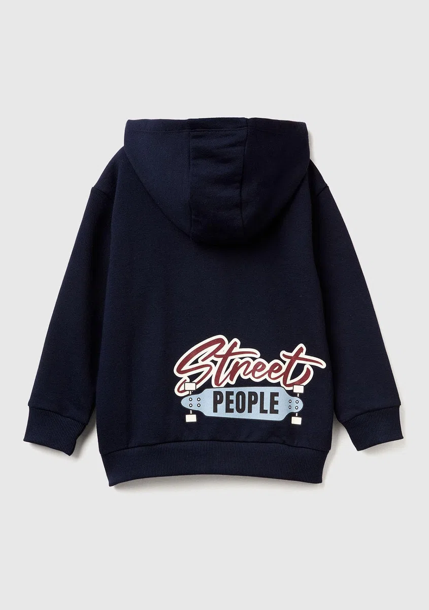 United Colors of Benetton Giacca C/CAPP M/L 3j68g503y Sudadera con Capucha, Turquesa, 4 años Niños y Adolescentes