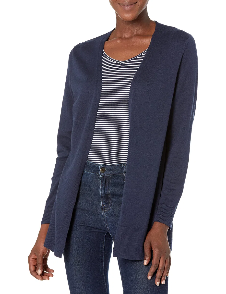 Amazon Essentials Mujer Jersey Ligero Abierto por Delante (Disponible en Tallas Grandes)