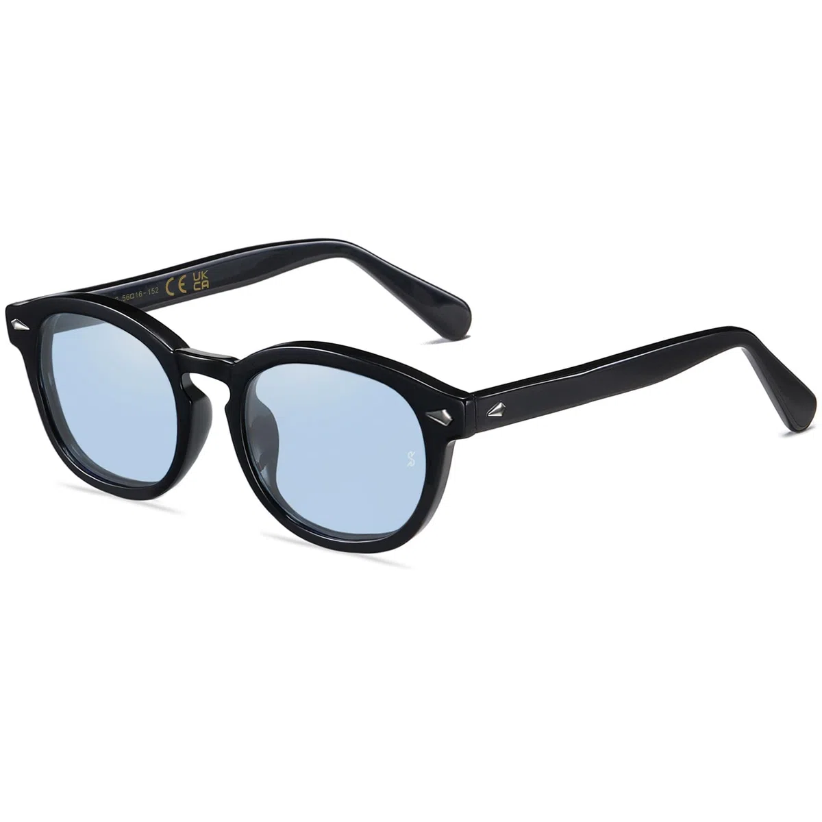 SHEEN KELLY Gafas de sol redondas de verano retro, gafas de colores nerd para hombres y mujeres, gafas de sol transparentes