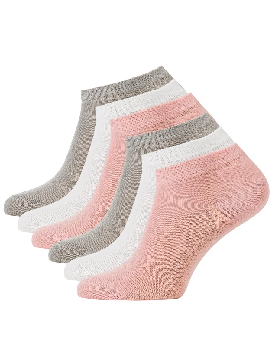 Cotton Prime Calcetines deportivos unisex para hombre y mujer, 6 pares de calcetines cortos de bambú viscosa – Calcetines deportivos transpirables para uso diario y deporte