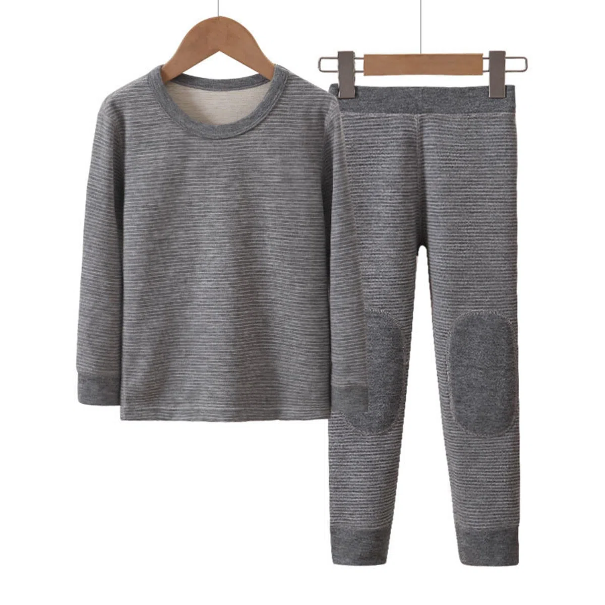 Generisch Juego de 2 conjuntos de ropa interior térmica para adolescentes y niños, camiseta de compresión, leggings y pantalones, capa base para clima frío