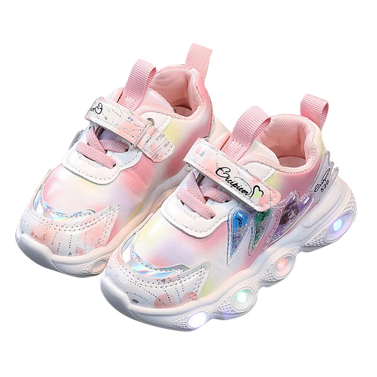 Zapatillas Deportivas Niña Zapatillas Luces Running Bambas, con Luces Led Brillantes, para Niña con Suela Goma Antideslizante