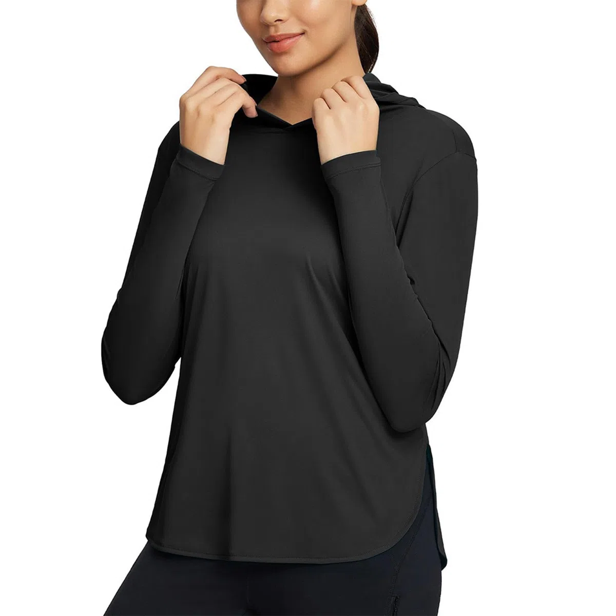 Mujer Sudadera con Capucha UPF 50+ UV Manga Larga con Protección Solar Deporte Femenino de Manga Larga para Deportes al Aire Libre Surf Natación Correr etc