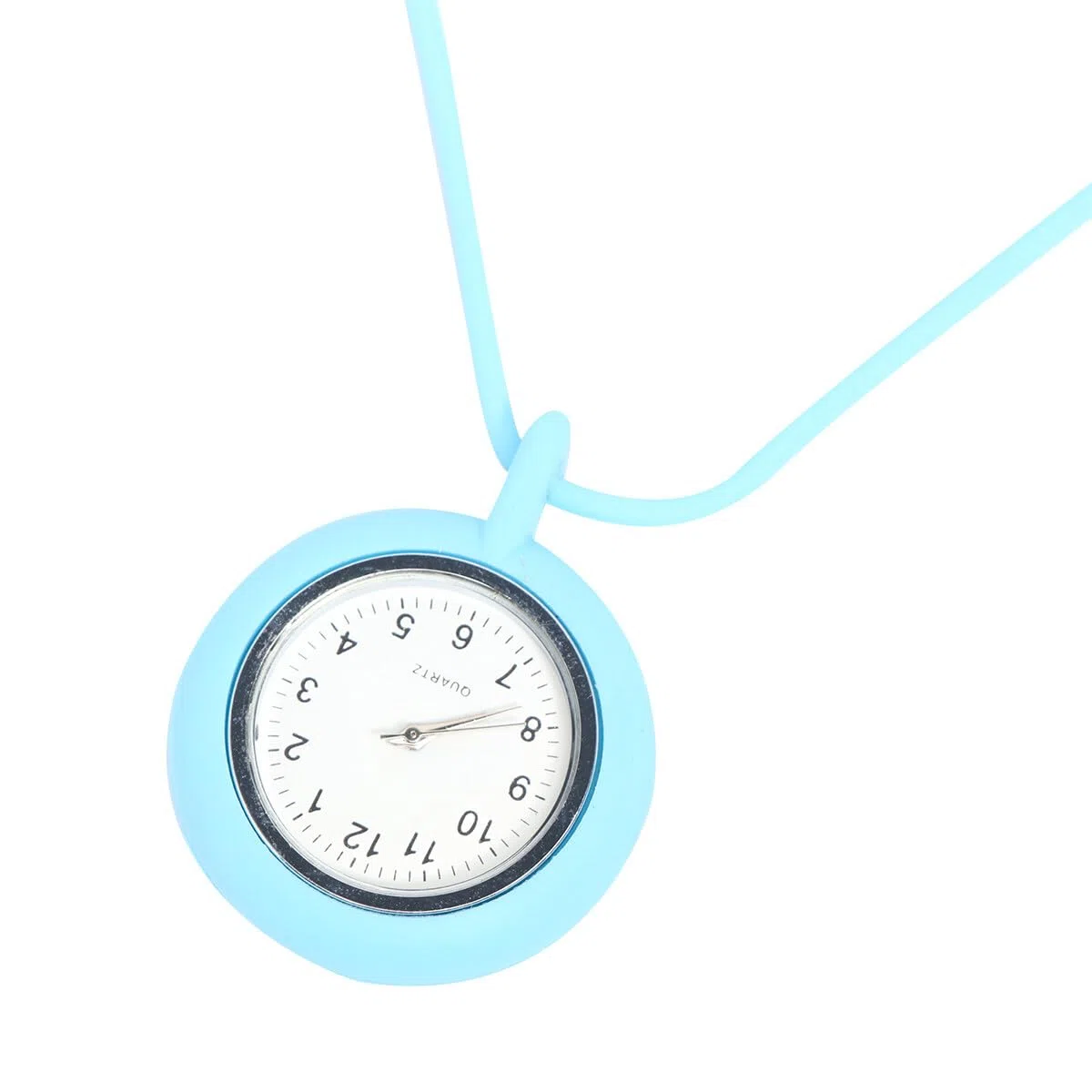 Gatuida Reloj Enfermera Colgante: Reloj de Bolsillo Silicona Dial Redondo Pequeño para Enfermera con Cordón