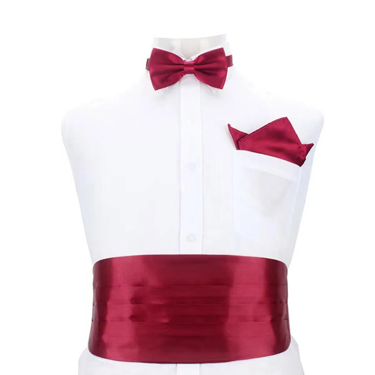 Cummerbund ajustable para hombres, adecuado para bodas, reuniones de negocios y eventos sofisticados, eleva tu atuendo formal, color rojo