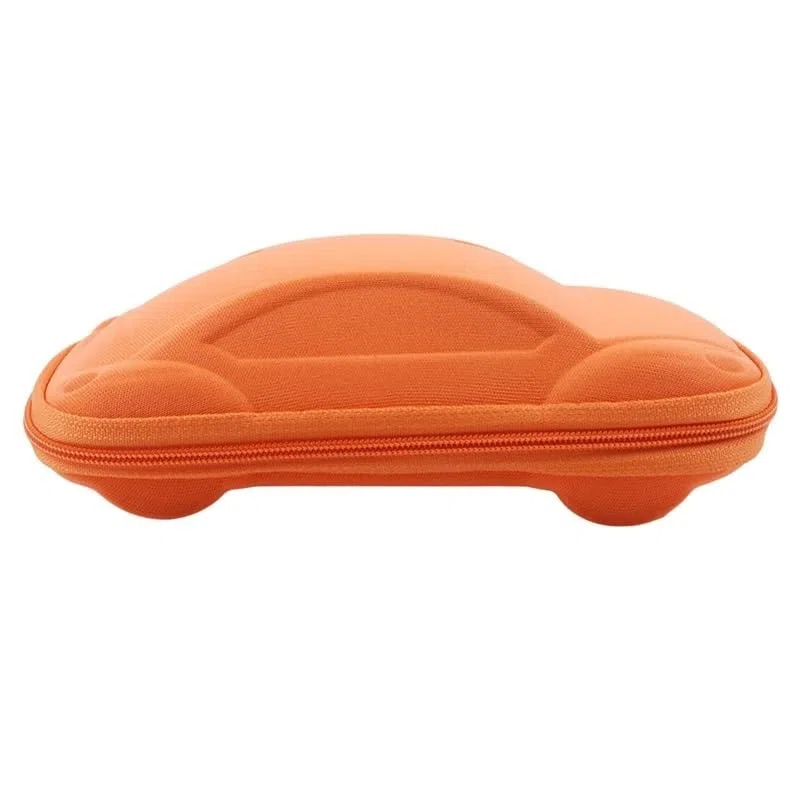 Estuche for gafas en forma de coche for niños, estuche bonito for gafas, estuche for gafas, estuche for gafas de sol for niños, caja con diseño de automóvil, regalo for niños ( Color : Orange )