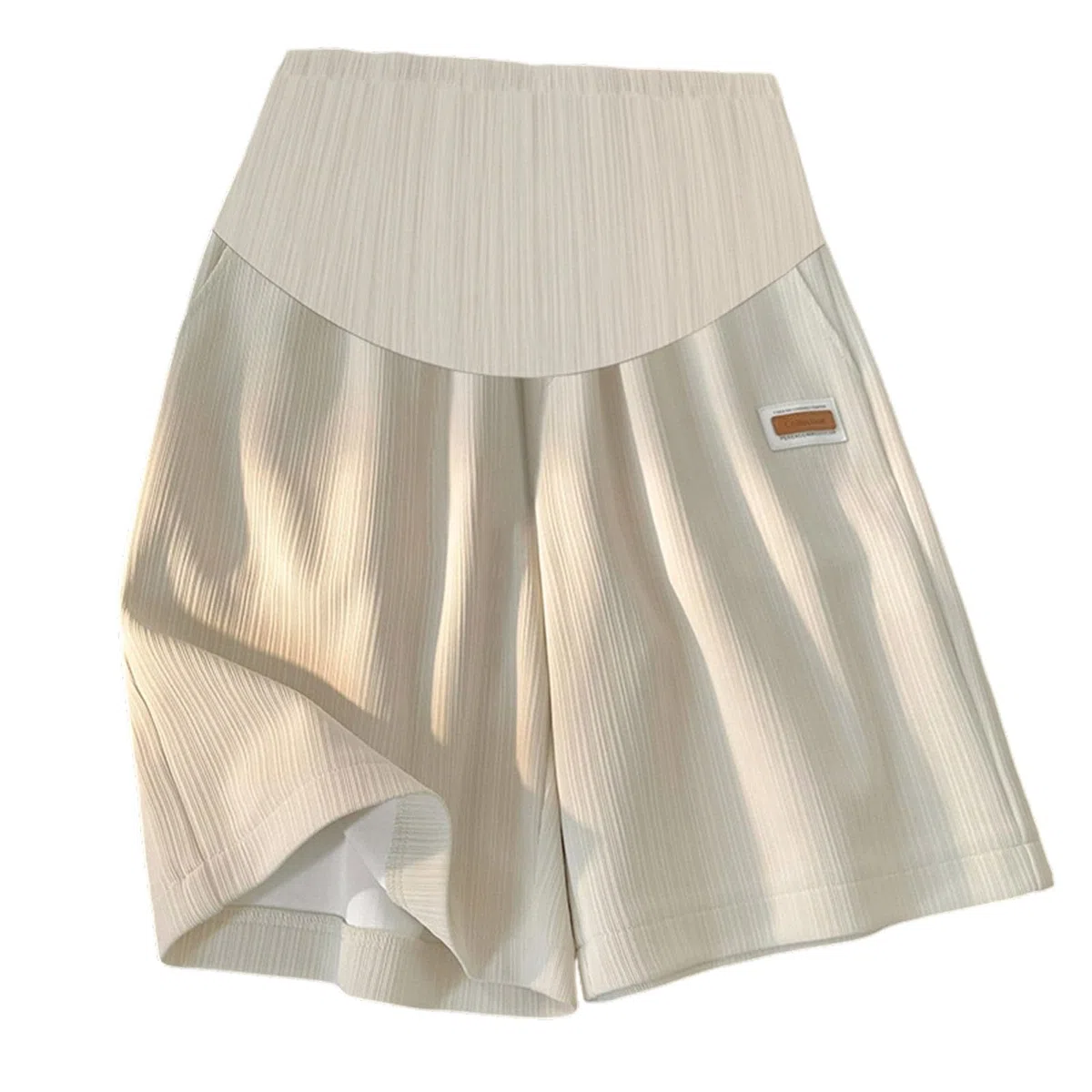 Pantalones Cortos Premamá de Cintura Alta Elásticos y Transpirables para Verano Ideales Uso Diario