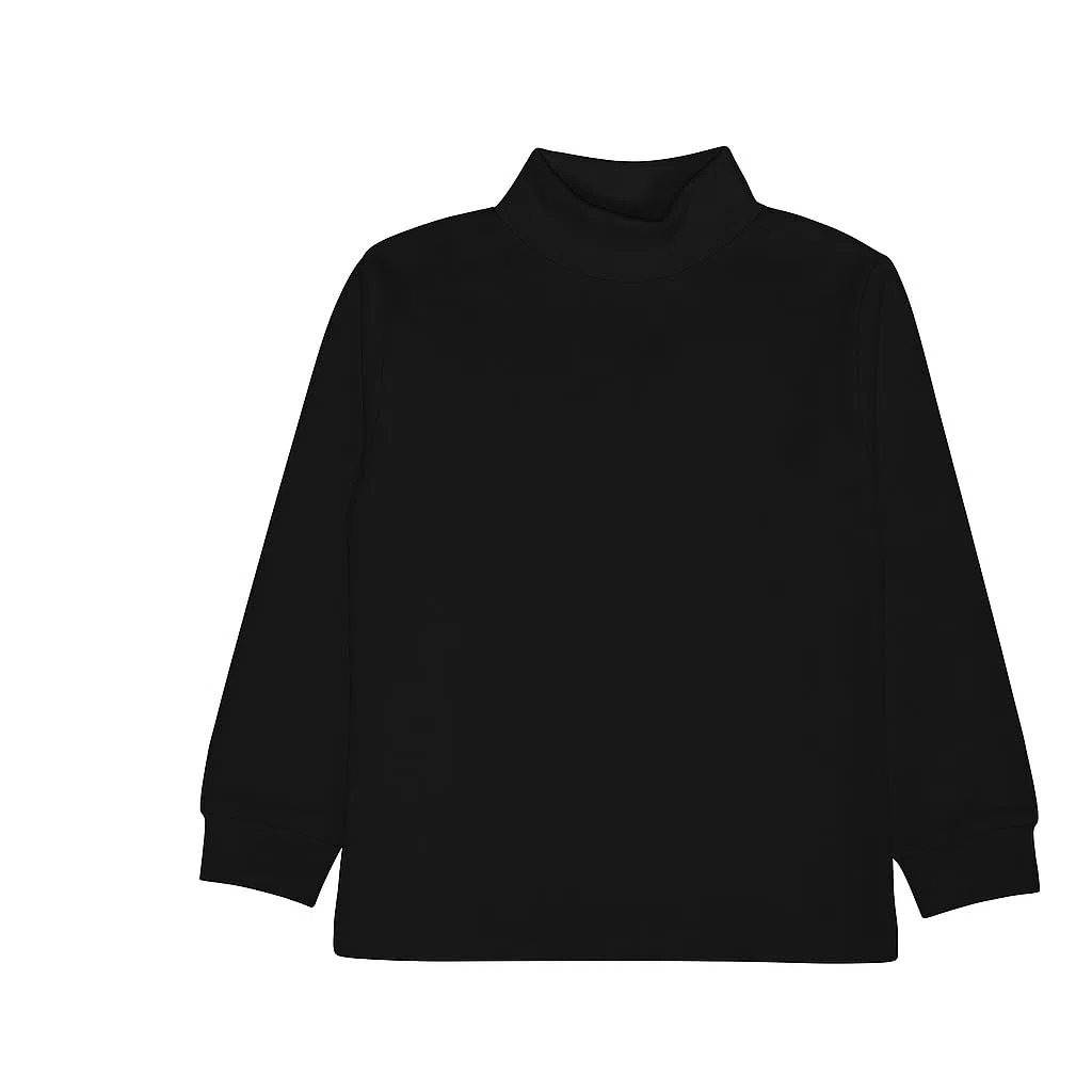 Nazareno Gabrielli | Camiseta térmica de cuello alto para niño/a de niño de cálido algodón 100 % Interlock. Camiseta térmica de cuello alto para niño de 3 a 16 años. Edición limitada