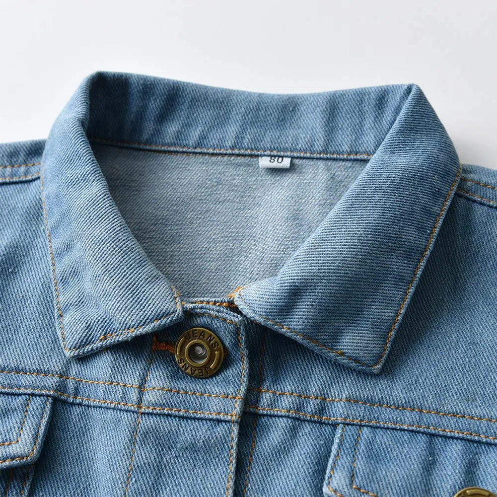 FYMNSI Bebé Niño Niña Chaquetas Vaquera con Capucha Abrigos para Infantil Moda Denim Jacket de Manga Larga Ropa de Mezclilla Jacket Primavera Otoño Casual Outwear