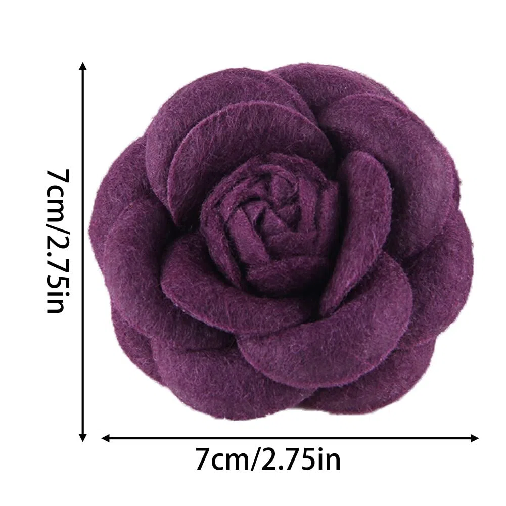 Broche de flores, 6 unidades, pinzas de flores para mujer, pinzas de flores de camelia, horquillas para el pelo, para niñas, mujeres, fiestas, playa, bodas