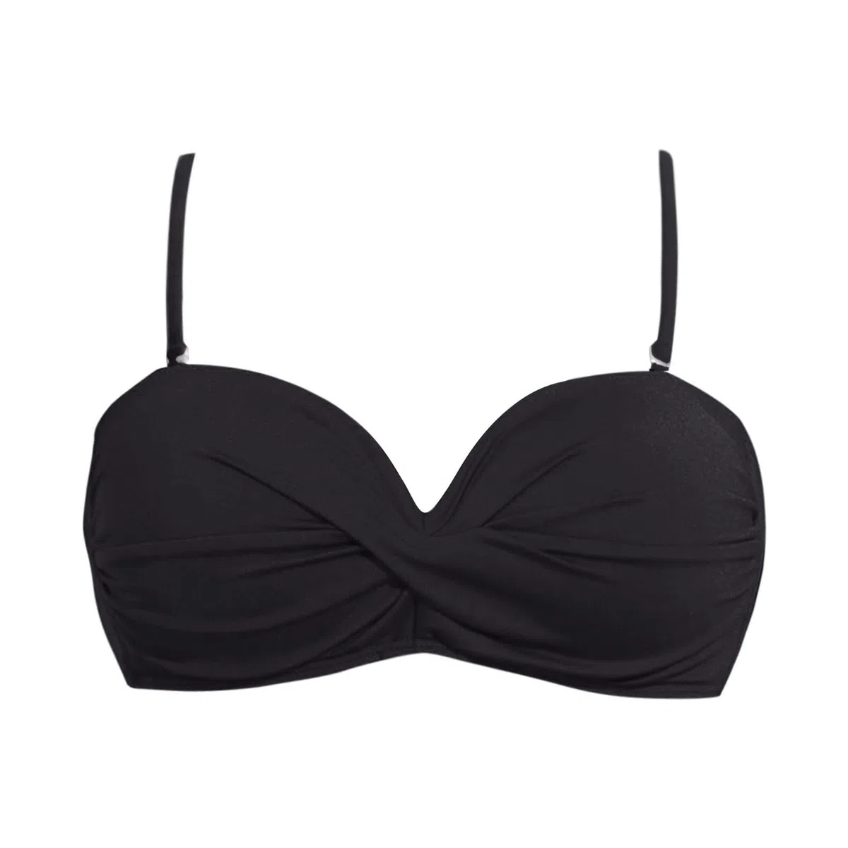 Top de Bikini Bandeau para Mujer Bikinis Mujer Push Up con Tirantes Desmontables sin Tirantes Parte Superior del Traje de baño (Solo Top)