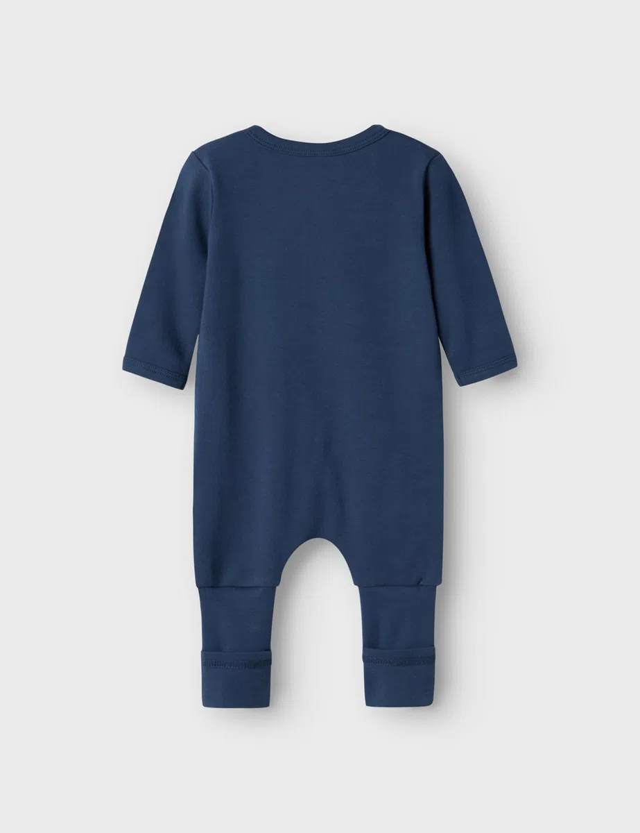 NAME IT Nbmnightsuit 2p Zip FF Dark Space Noos Mono Bebé-Niños (Pack de 2)