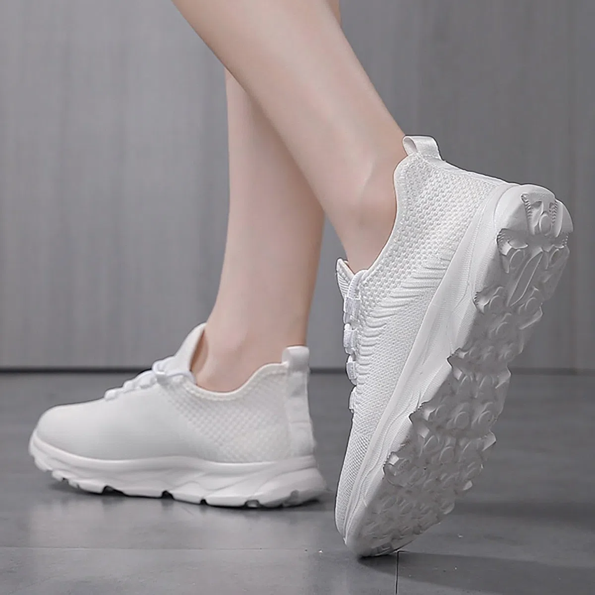 Zapatos De Golf para Mujer Sin Clavos Transpirables Deportivas con Suela Alta Hechas Mujer Deportivos Puntera y Talonera Reforzadas