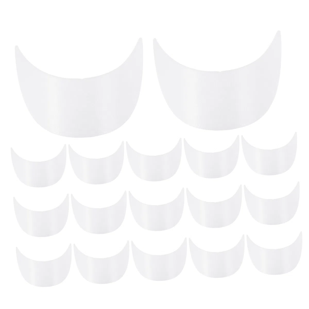 Homoyoyo Visera Solar de Repuesto para Gorra de Béisbol 15,4 X 5,2 Cm Plástico Color Claro 1,8 Mm Resistente Protección Solar para Niños Uso Exterior 20 Piezas para Fabricación