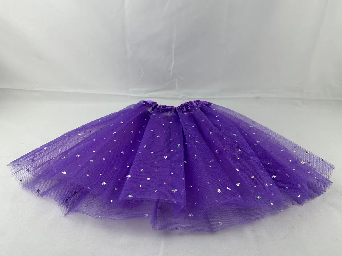 6 Piezas Falda Tutú Con Lentejuelas y 3 Capas de Tul, 6 Colores, Mini Tutú Para Niñas 2-8 Años, Fiestas, Carnavales, Cumpleaños, Halloween, Navidad, Disfraces