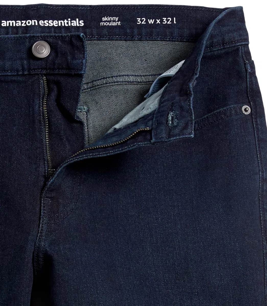 Amazon Essentials Pantalones Informales de Estilo Chino, Elásticos y de Corte Clásico Hombre