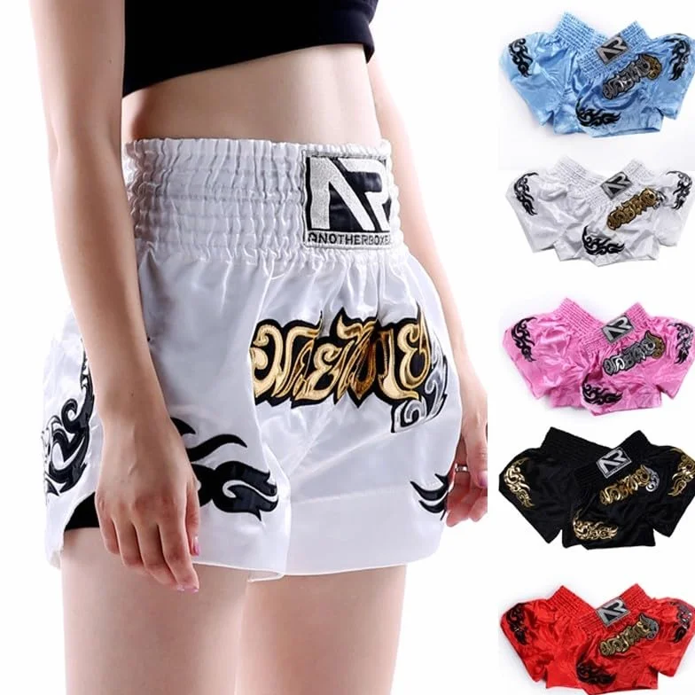 Honseadek Pantalones cortos de entrenamiento unisex para artes marciales mixtas, transpirables y cómodos para kickboxing y fitness