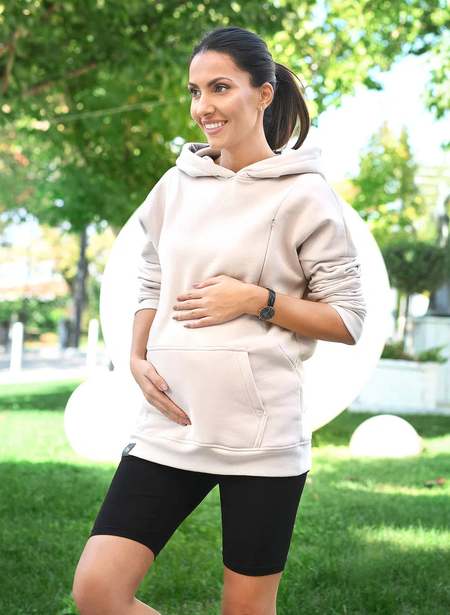 Mija - Leggins cosechados 1/2 de maternidad Buena calidad 95% Algodón 4008