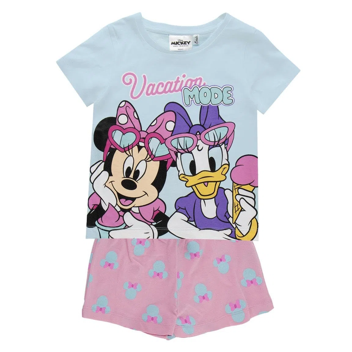 Pijama Corto Minnie niño y niña para Verano – Pijama Corto Minnie de Dos Piezas