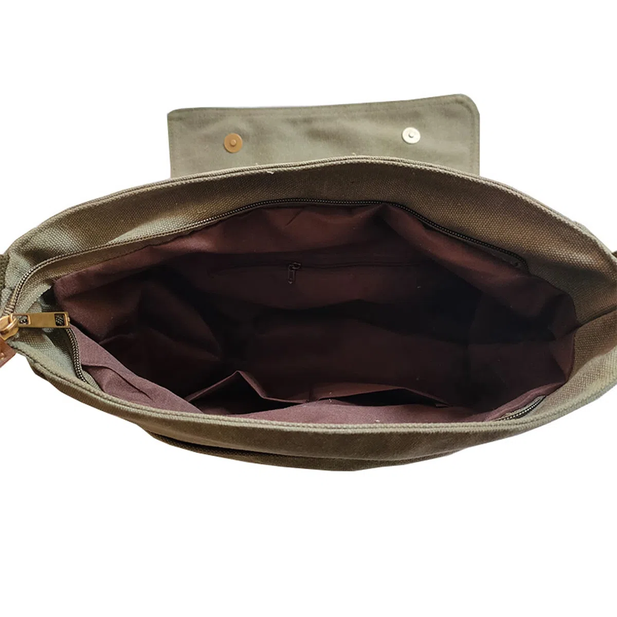 Bolso de lona coreano para hombre Bolso bandolera para hombre Gran capacidad Bolsa informática informal, verde militar, talla única