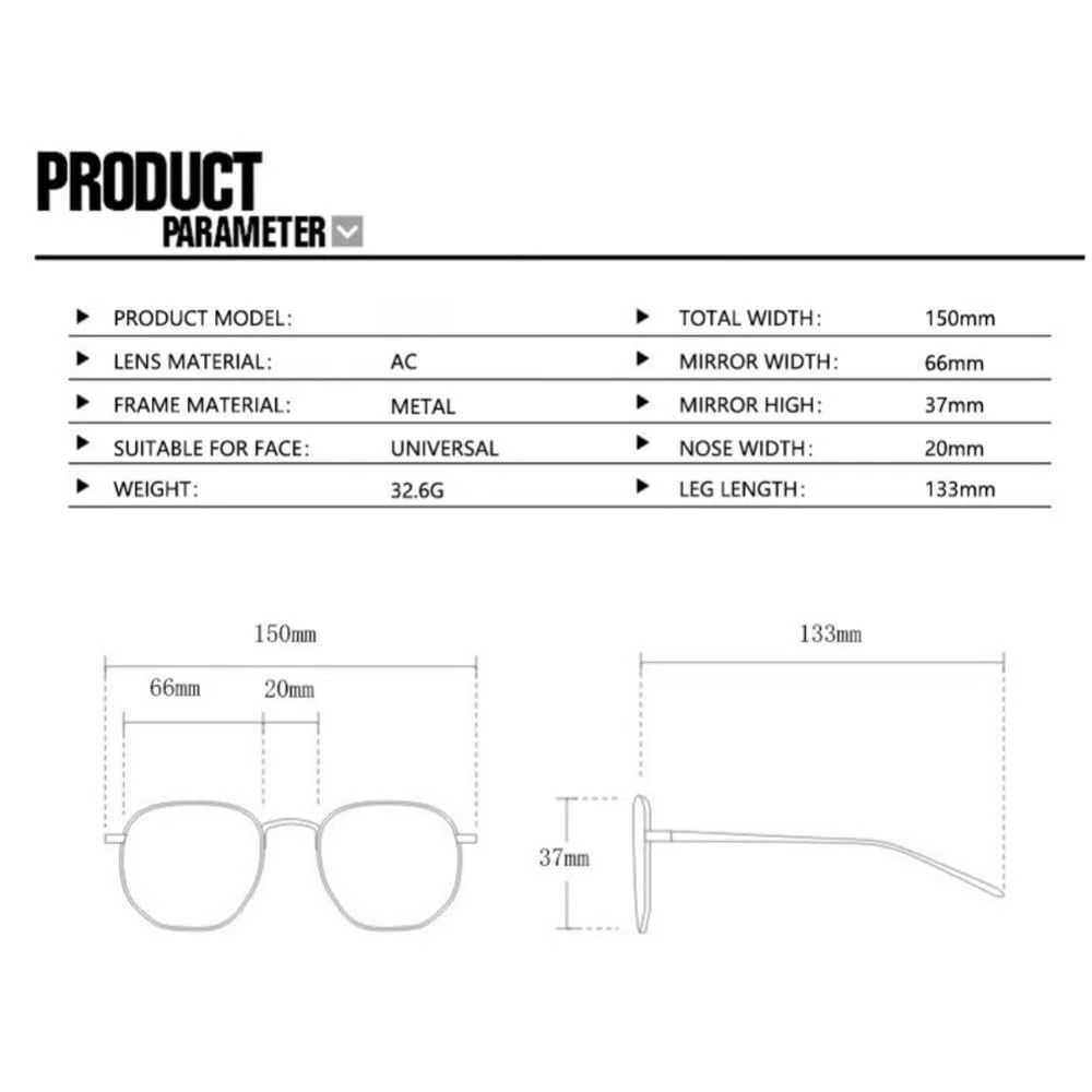 Gafas de sol sin marco, modernas, de metal, estilo retro, decorativas, con diseño decorativo, UV400