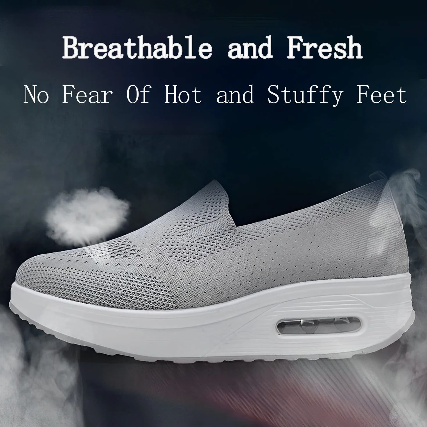 Women's Orthopedic Sneakers, Zapatillas OrtopéDicas para Mujer, Zapatillas Deportivas con Plataforma Elástica y Malla para Mujer, para Ponerse de pie, Correr, Caminar, Trabajar