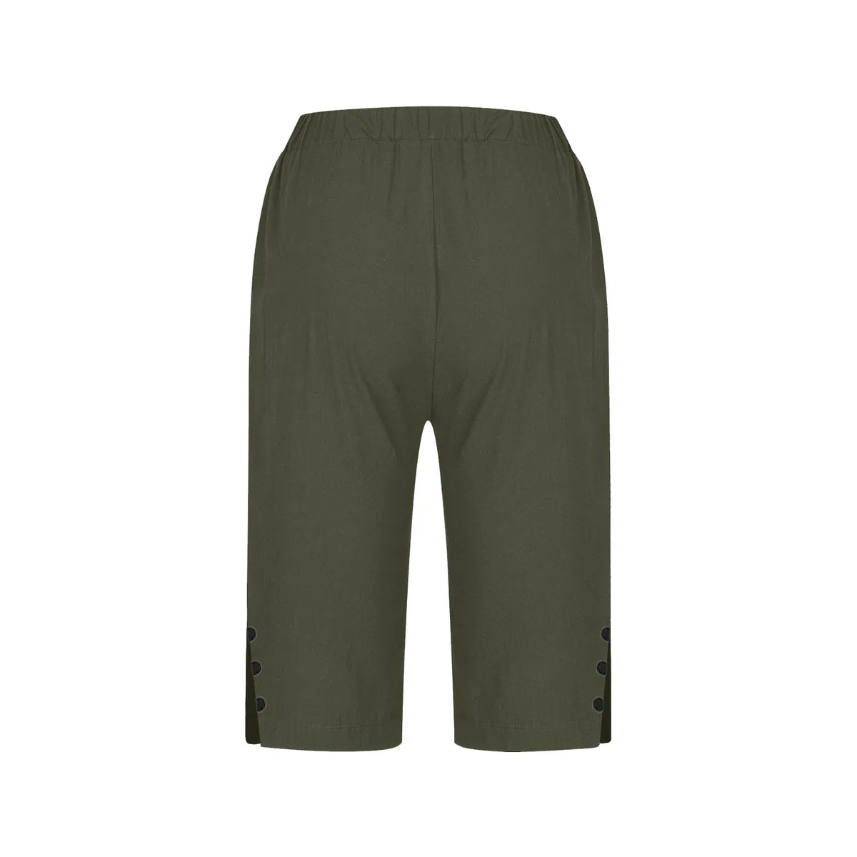 Pantalon Corto Mujer,Algodón y Lino Pantalones Cortos Deportivos Ligero Shorts Verano Cintura Alta Elástica Pantalón de Pierna Rectos Cómodo Transpirable Pantalón Corto Bermudas Mujer Verano
