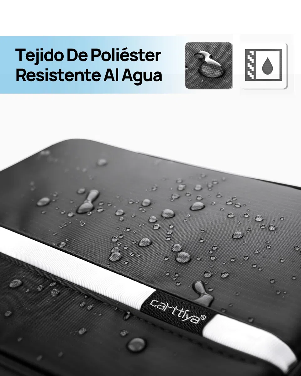 Neceser Grande para Hombre y Mujer, Impermeable Neceser de Viaje, Bolsa de Aseo Colgante (Negro)
