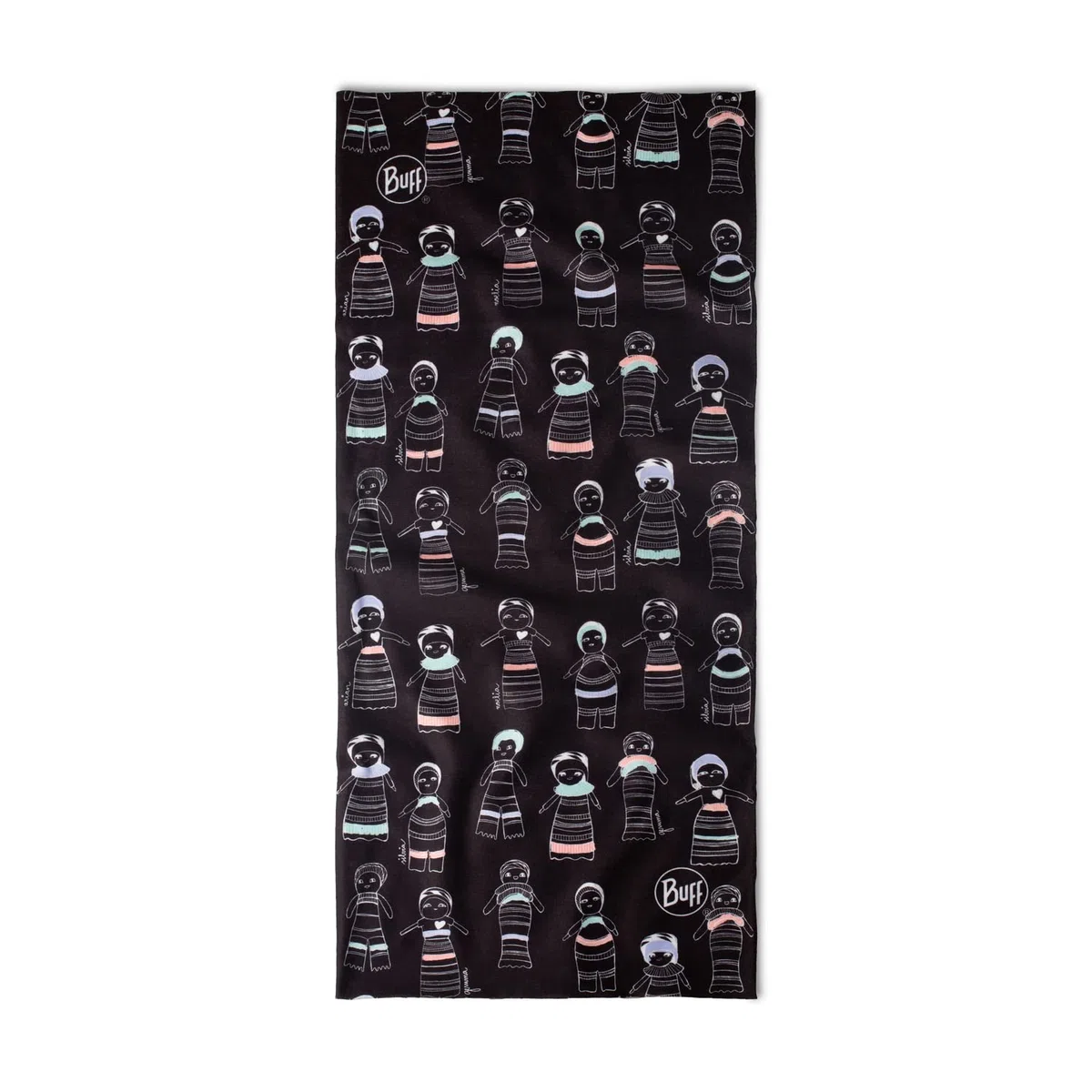 Buff Braga de cuello, Original EcoStretch, Joven Women, Negro, Talla unica, Bufanda, Tubular, Multifuncion, Cuello y Cabeza, Correr, Caminar, Senderismo, Sostenible, Ligera