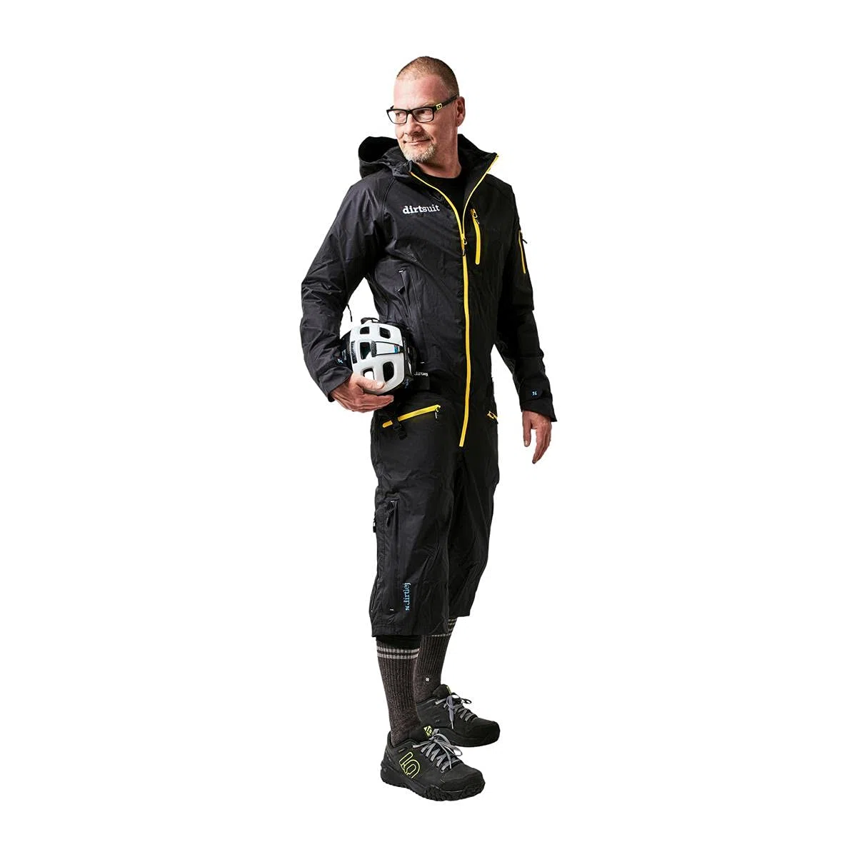 Onesie Dirtsuit Pro negro/amarillo