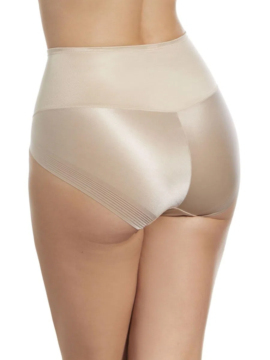 Selene, Braga Moldeadora de Mujer Cintura Alta con Motivo Floral Frontal, Braguita Sin Transparencias, Colección Violeta Control