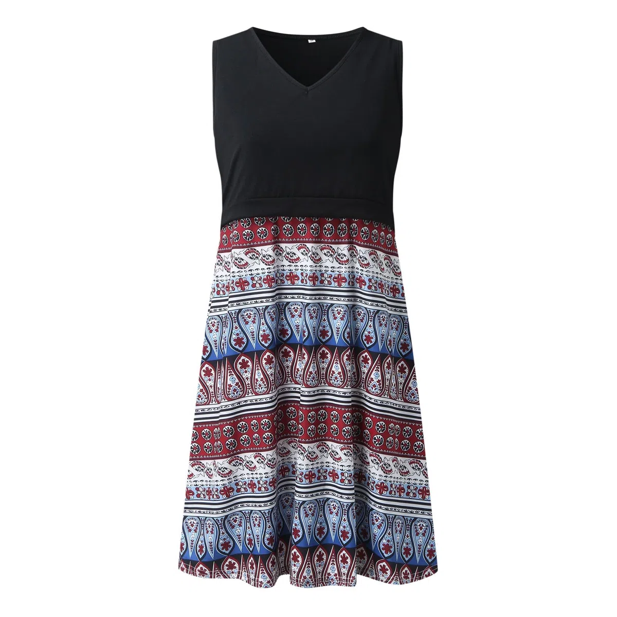 Vestido de lactancia para mujer, sin mangas, patchwork, ropa de maternidad, vestido de embarazo, ligero, elegante, suave, cómodo, holgado, transpirable, vestido de verano