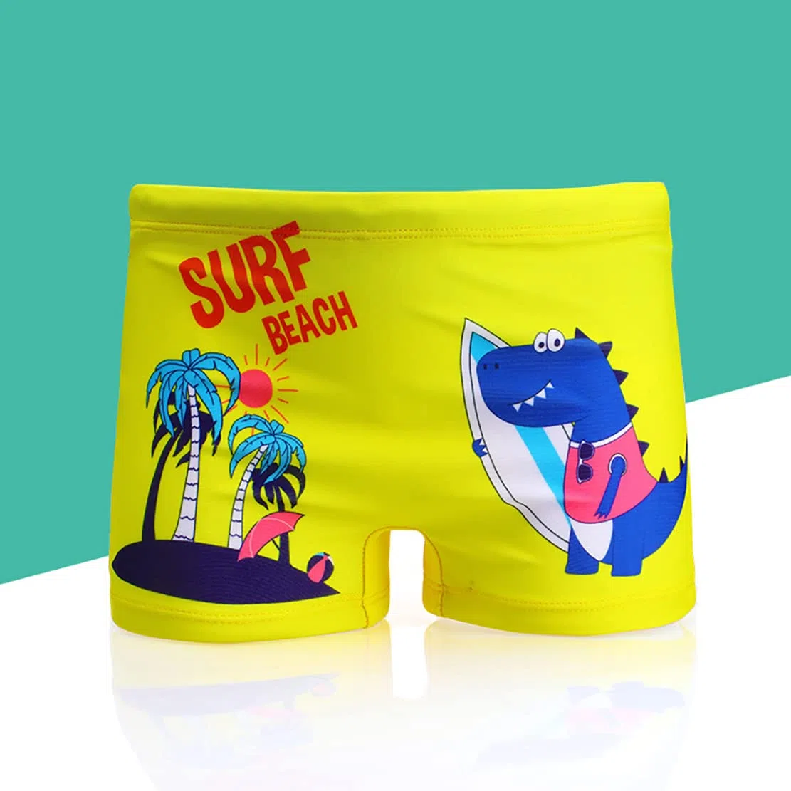 Paquete de 2 Bañadores Cortos niños de 1 a 10 años, Trajes de baño para niños pequeños Lindos Pantalones Cortos de Dinosaurio