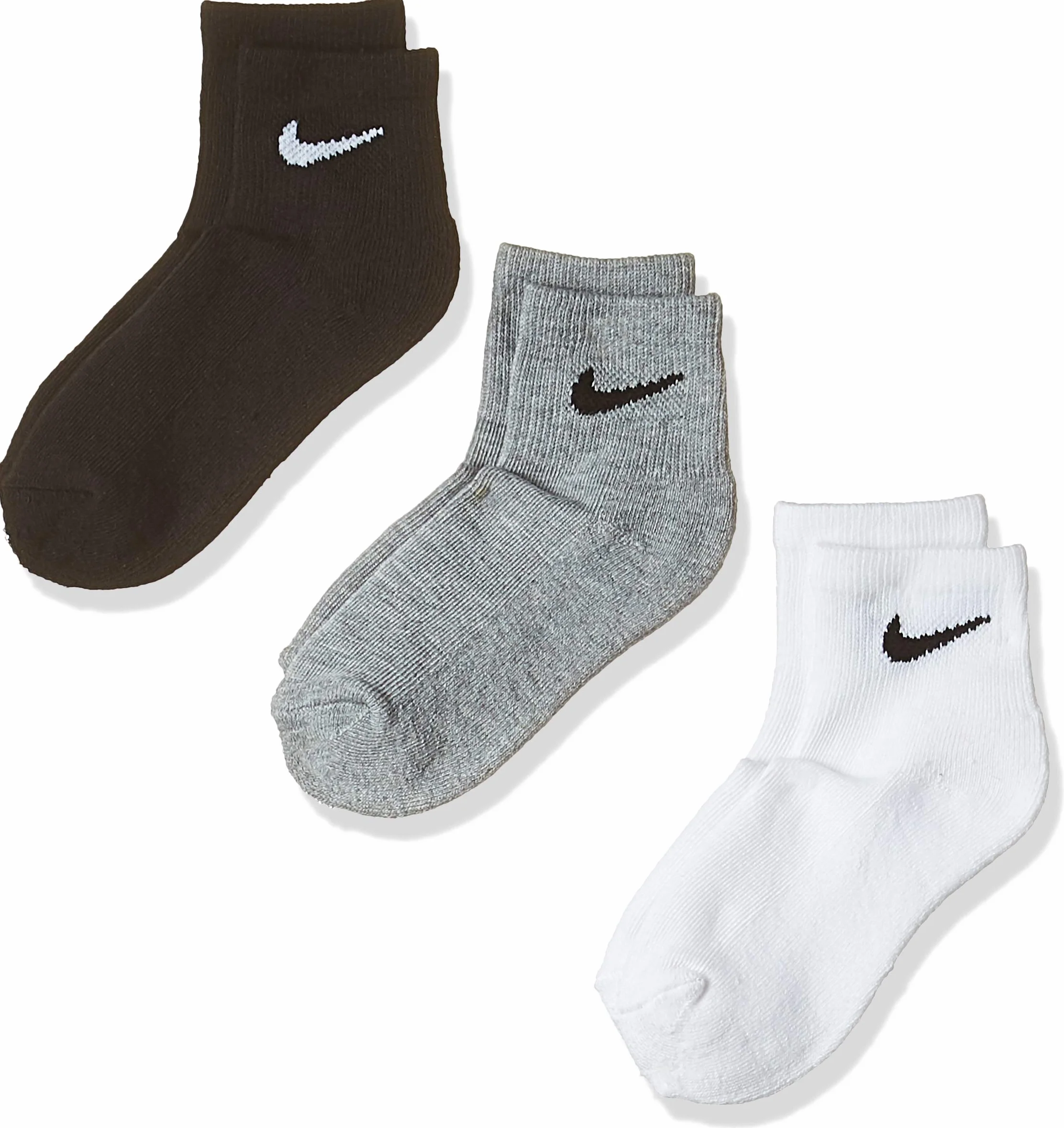NIKE Nike Kids Basic Pack Ankle 3pk Socks Eu 27-35 Calcetines Unisex adulto (Pack de 1)