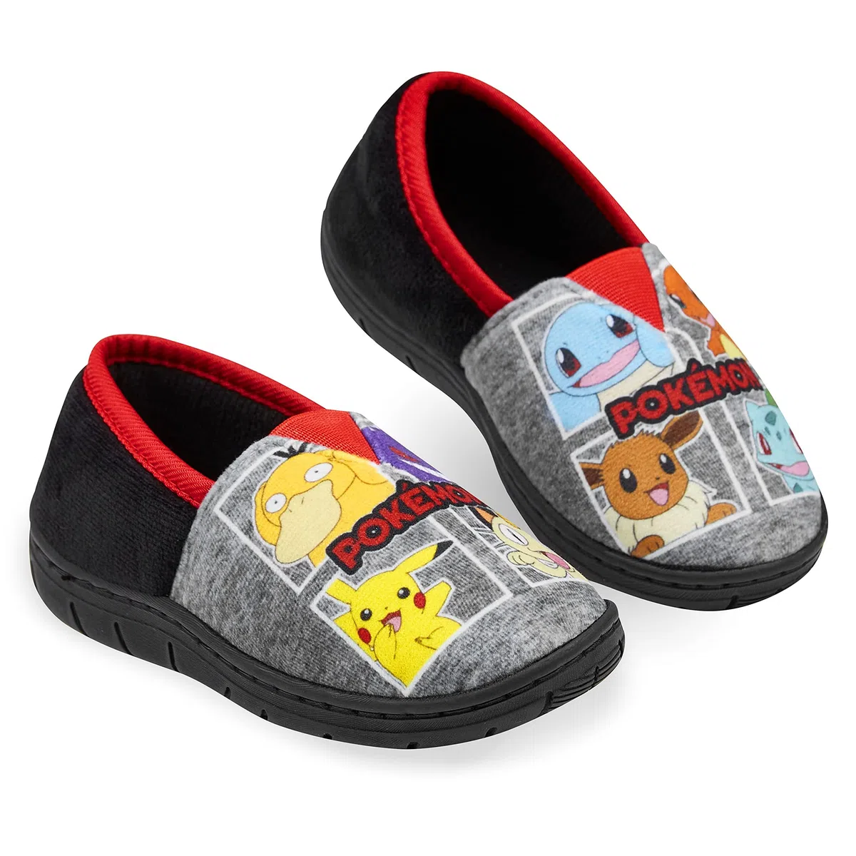 Pokémon Zapatillas Niño Estar por Casa, Pikachu Pantuflas Invierno Suaves con Suela Antideslizante, Regalo Anime para Gamer