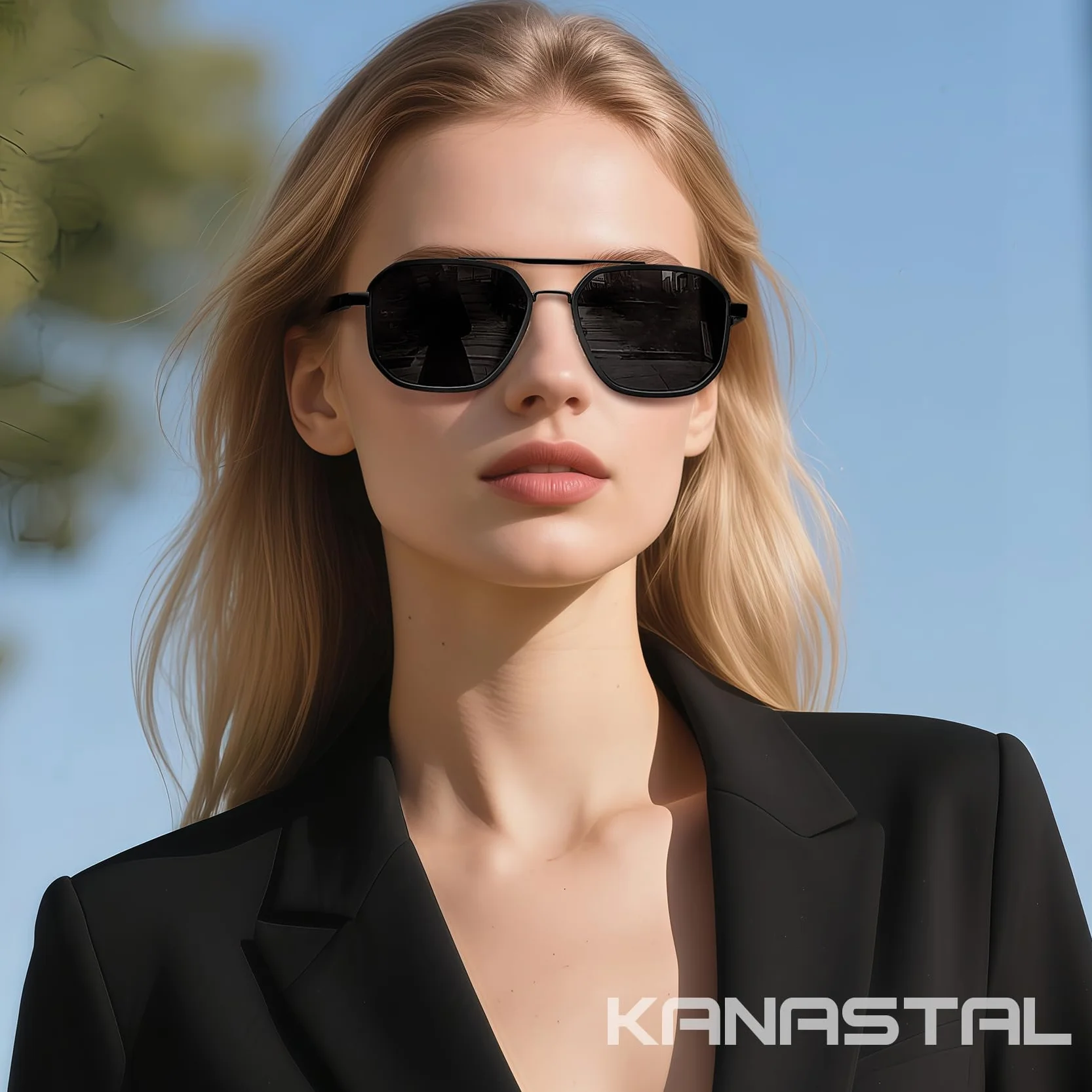 KANASTAL Retró Gafas de Sol Polarizadas Metálica de Alta Resistencia, Bisagra de Resorte Protección UV400 - Unisex para Conducción, Viajes y Pesca