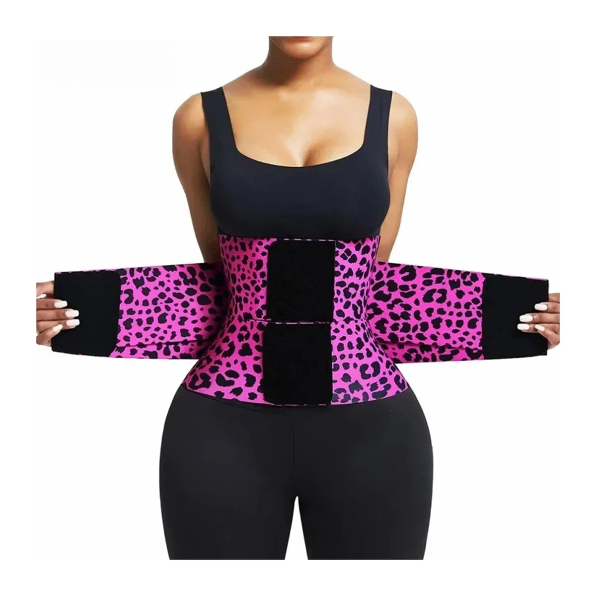Fajas Reductoras Mujer Cinturón Reductor de Cintura, cinturón Moldeador de Abdomen con Triple Envoltura, Banda for el Sudor, Faja Deportiva for Entrenamiento(Rose,M)