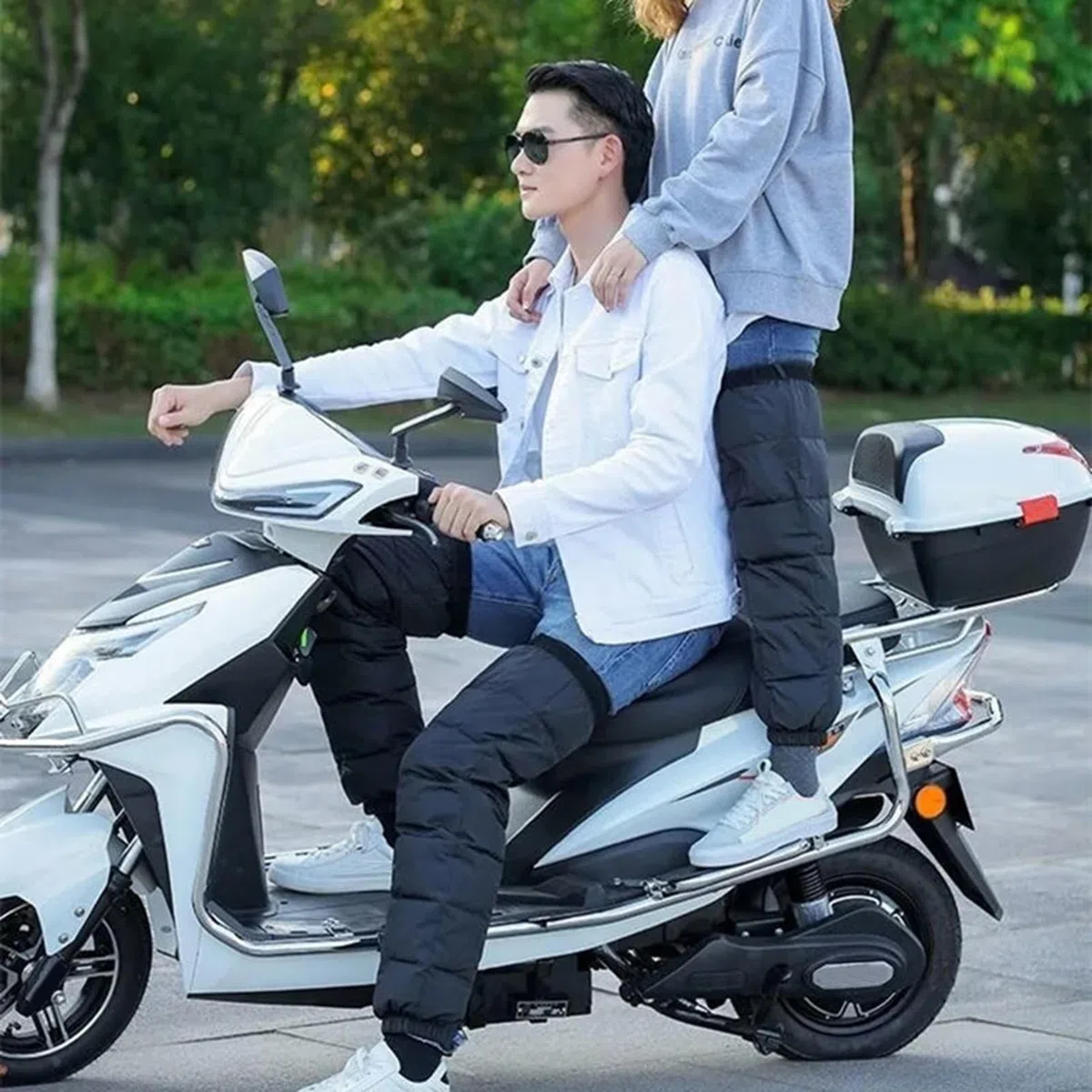 Manga para pierna, impermeable, resistente al viento, protectores de piernas de motocicleta, para motocicleta, esquí, snowboard, ciclismo, deportes al aire libre, bicicleta de invierno