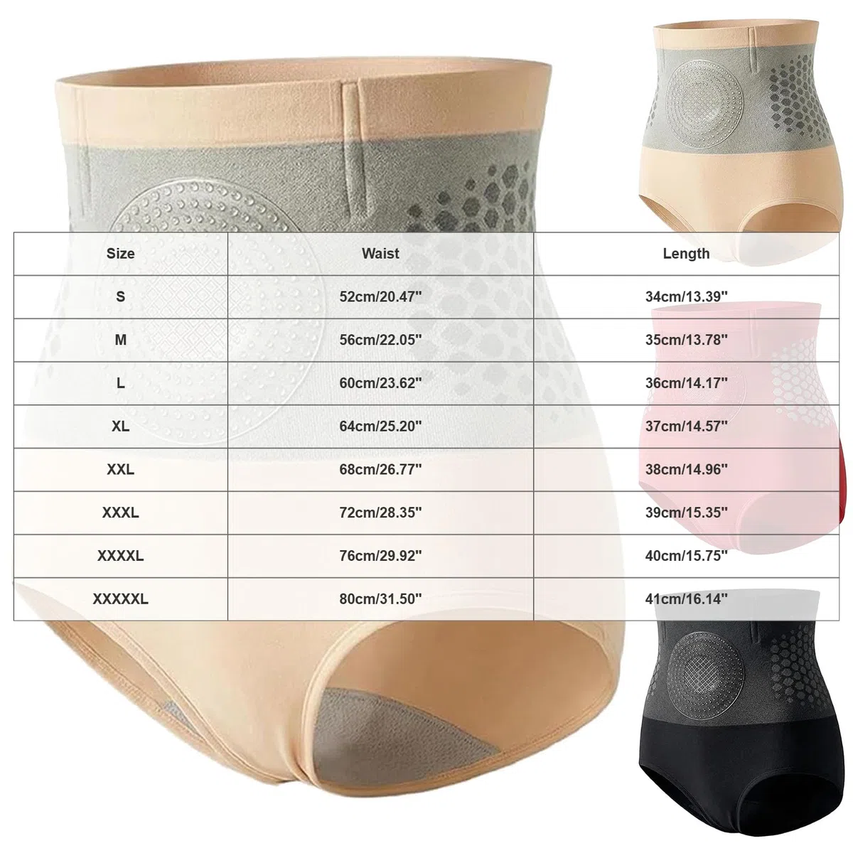 Genérico Pantalones Cortos termogénicos para Esculpir quemagrasas Pantalones Cortos moldeadores de Cuerpo con Control de Barriga de Cintura Alta para Mujeres para Uso Diario Pantalones de Yoga