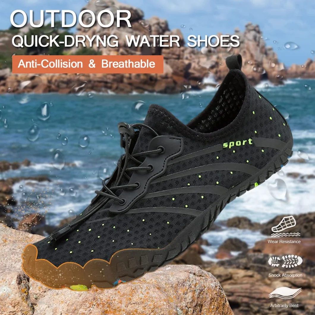Unisex-Adulto Zapatos de Agua Mujer Hombre Zapatos Deportes Acuáticos Barefoot Shoes Zapatillas de Deporte Exterior Interior para Gym, Asfalto Playa, Montaña Escalada 35-46